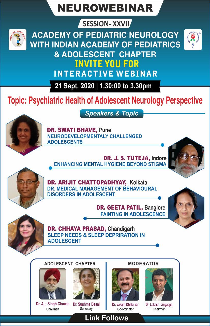 Psychiatric Health of Adolescent Neurology Perspective