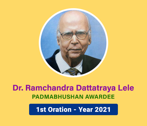 Dr. R. D. Lele Oration 2021.