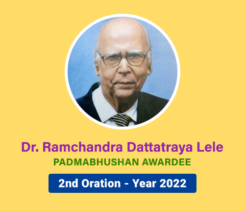 Dr. R. D. Lele Oration 2022.